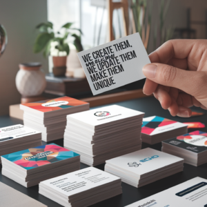 Tarjetas de presentación físicas el primer contacto con tu cliente ideal.