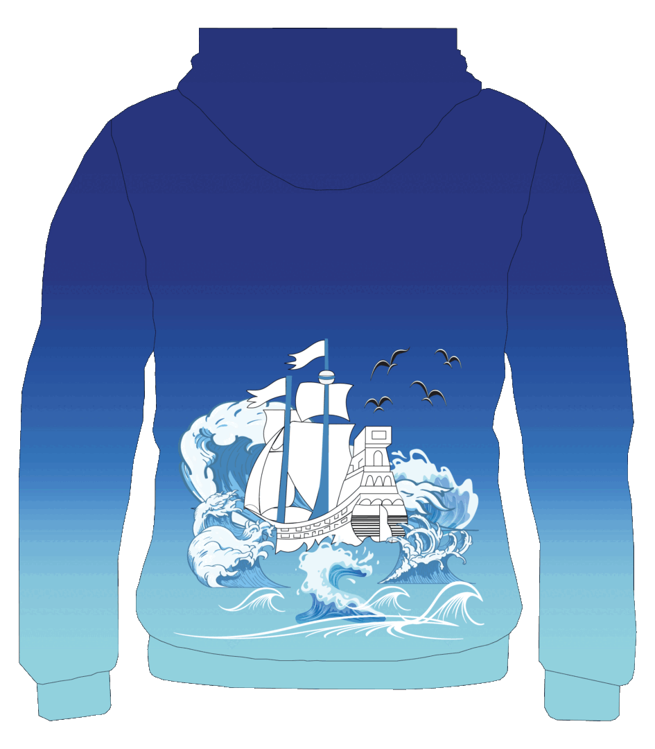 Diseño para sublimación vista trasera